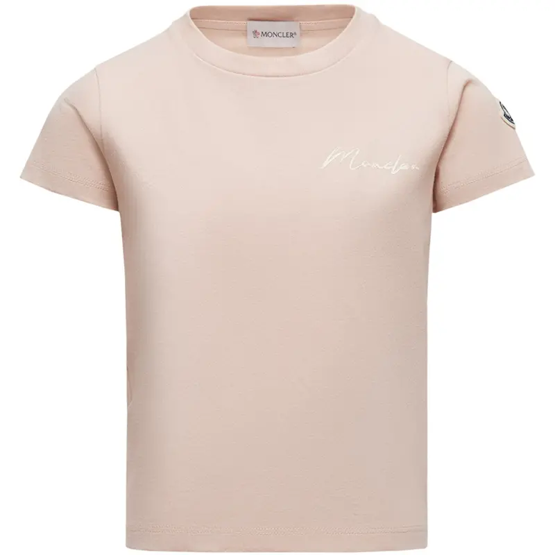 Moncler Pastel Pink Ss T-Shirt 1