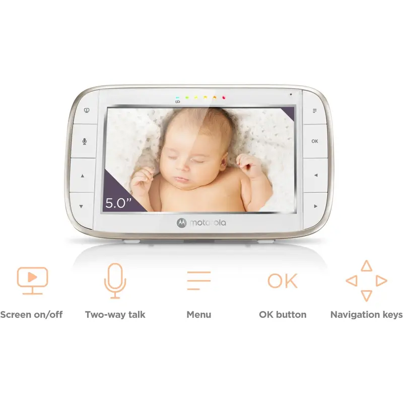 Motorola White Baby Monitor Vm855 Connect 2