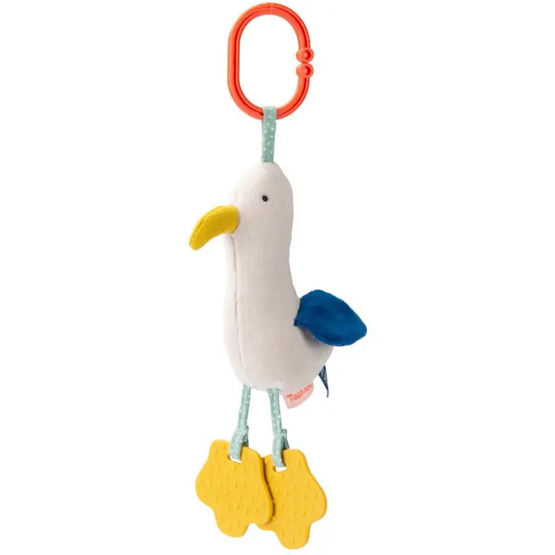 Moulin Roty Activity Stuffed Animal With Hanger Marco Puce & Pilou 1
