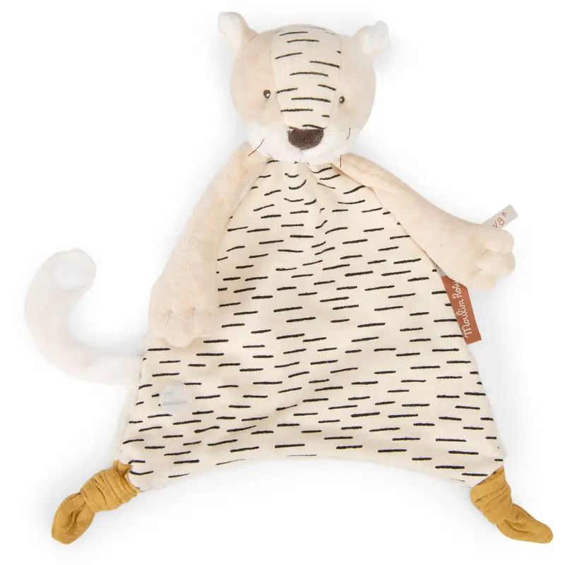 Moulin Roty Cuddle Cloth - Baboo The Tiger 27 Cm - La Forêt Mawa 1