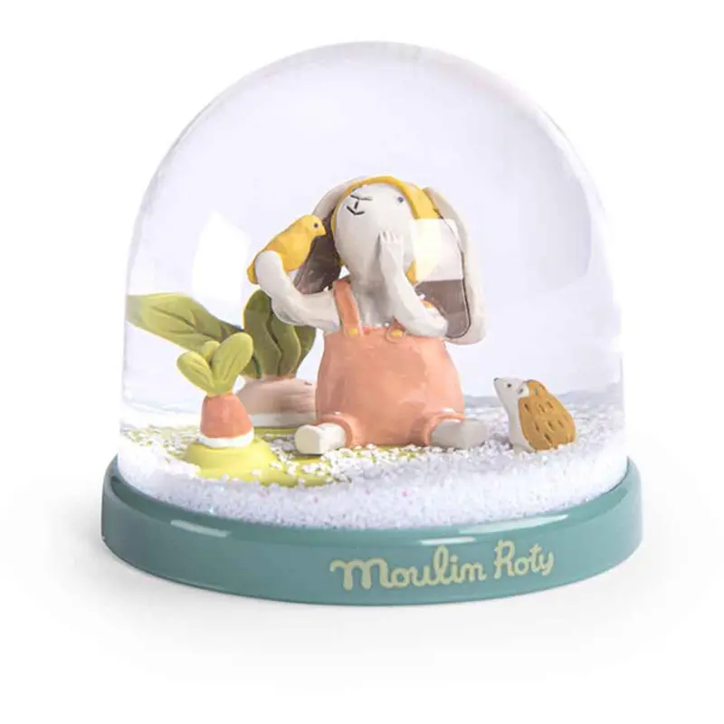 Moulin Roty Snow Globe With Rabbit - Trois Petits Lapins 1