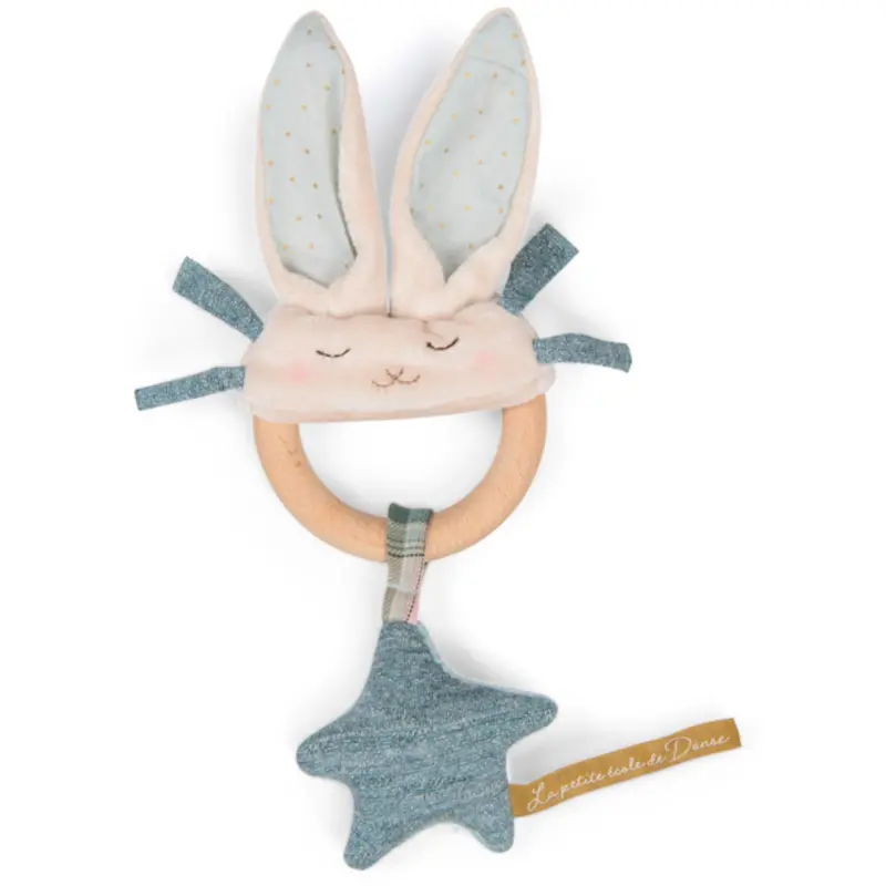 Moulin Roty Wooden Rattle - Rabbit - La Petite Ecole De Danse 1