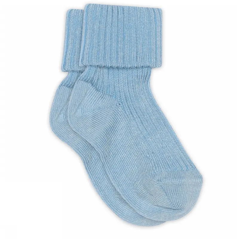 Mp Danmark Blue Bell Cotton Rib Baby Socks 1