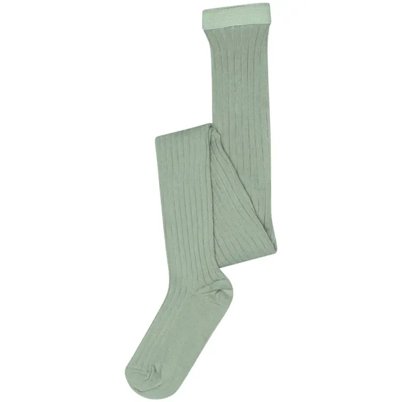Mp Danmark Granite Green Cotton Rib Tights 1