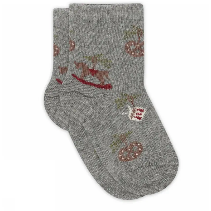 Mp Danmark Grey Melange Julle Socks 1