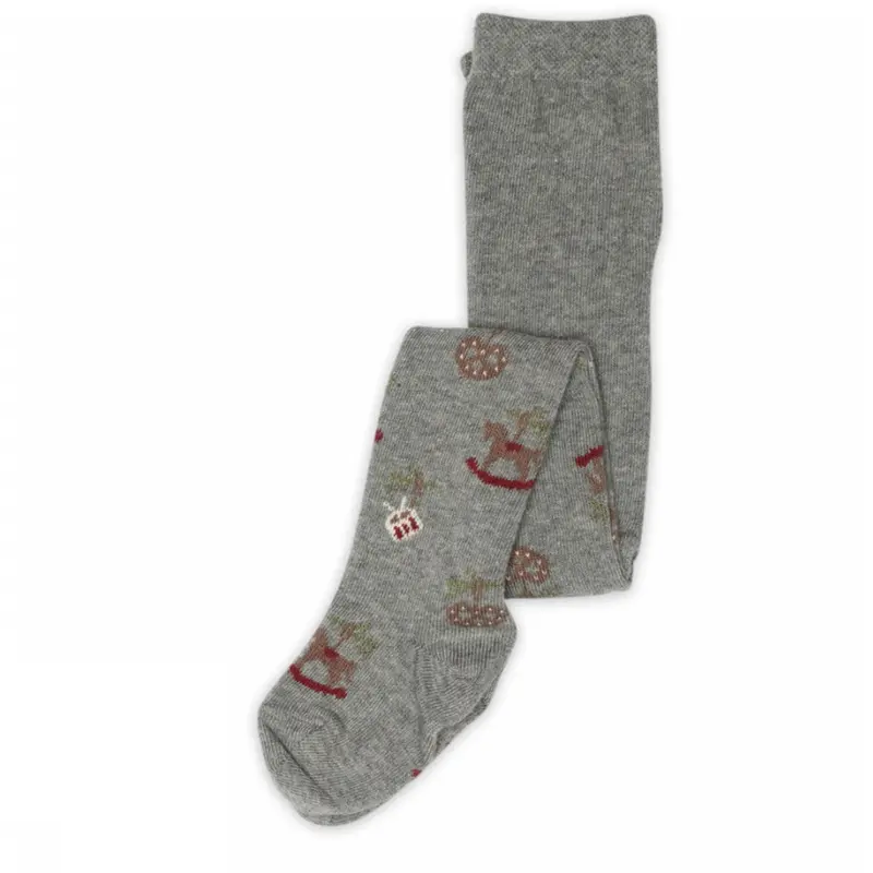 Mp Danmark Grey Melange Julle Tights 1