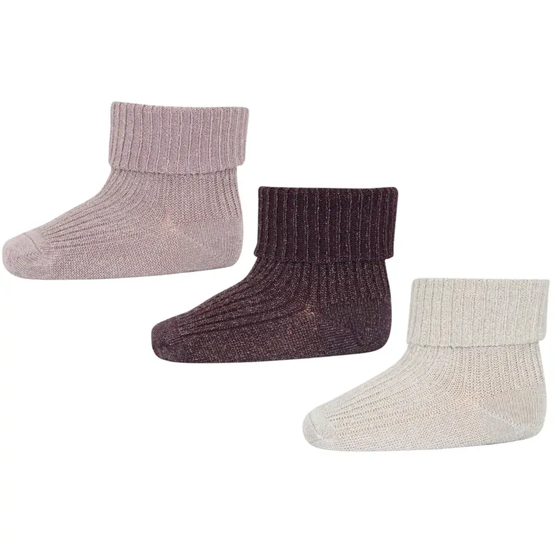 Mp Danmark Lupine Ida Glitter Socks - 3-Pack 1