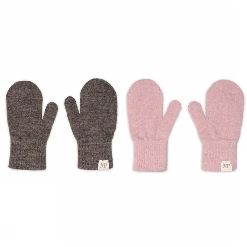 Mp Danmark Mix Denver Mel Alt Rosa Comfy Mittens 2-Pack 1