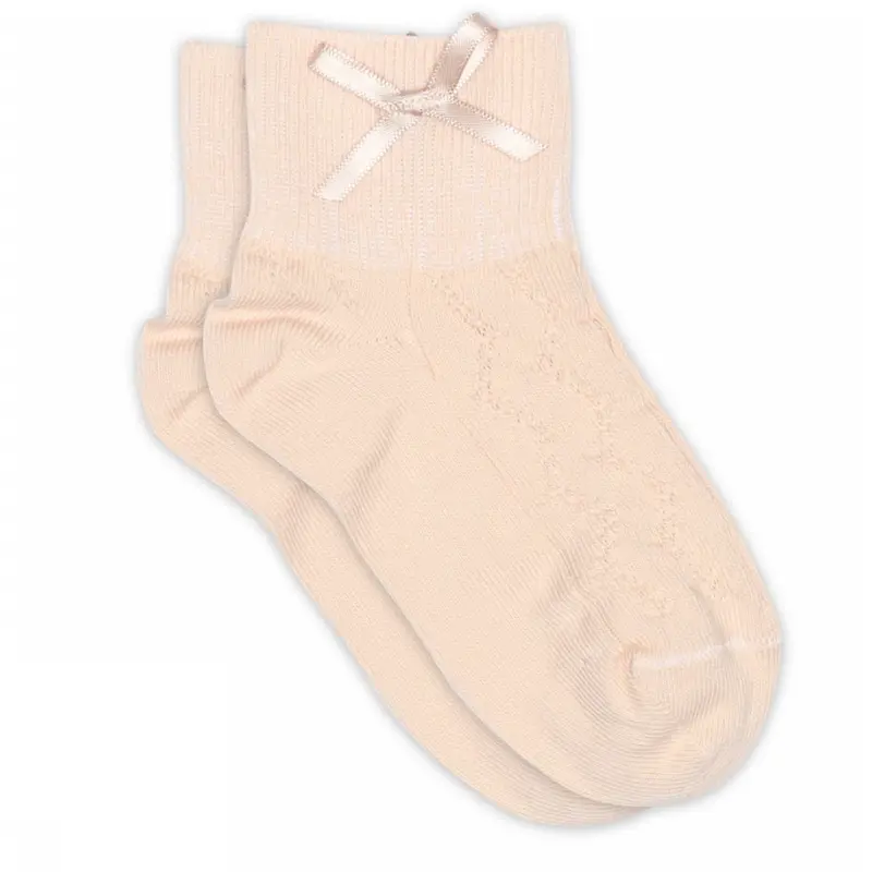 Mp Danmark Pink Champagne Una Short Socks - Bow 1