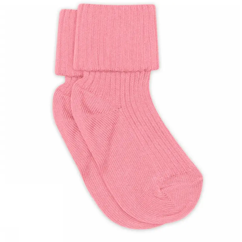 Mp Danmark Pink Cosmos Cotton Rib Baby Socks 1