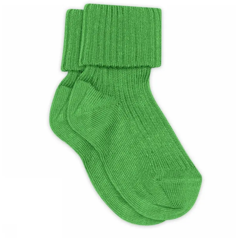Mp Danmark Vibrant Green Cotton Rib Baby Socks 1