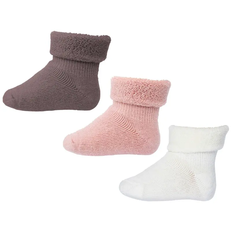 Mp Danmark Vintage Rose Wool Baby Socks 3-Pack 1