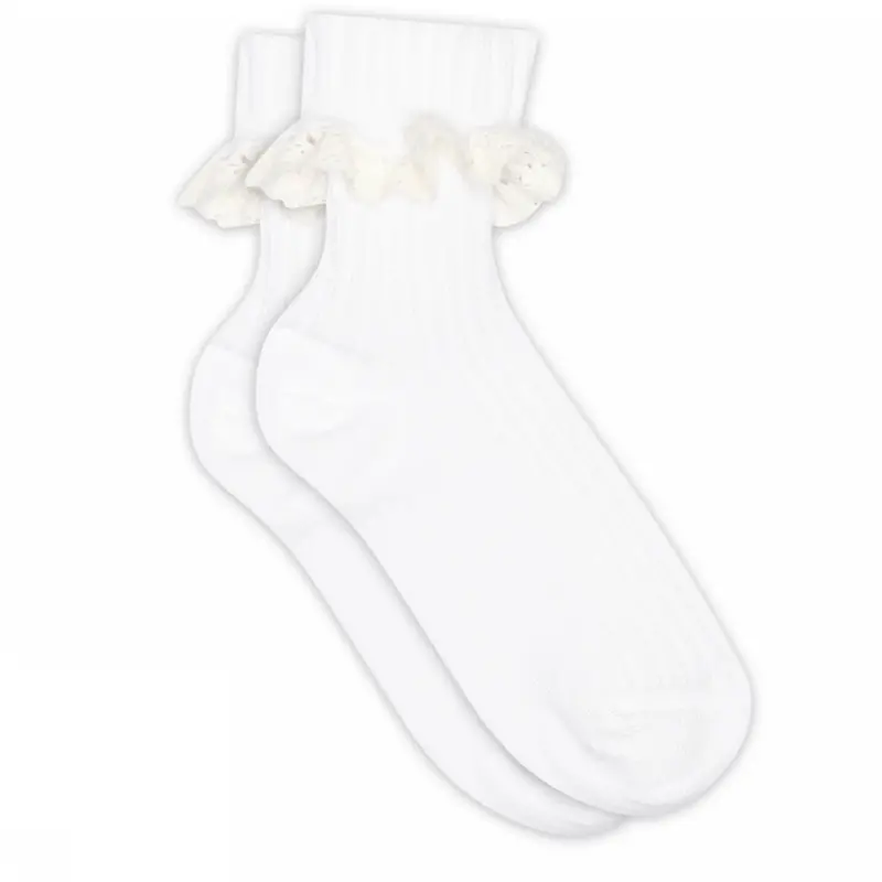 Mp Danmark White Julia Socks - Lace 1