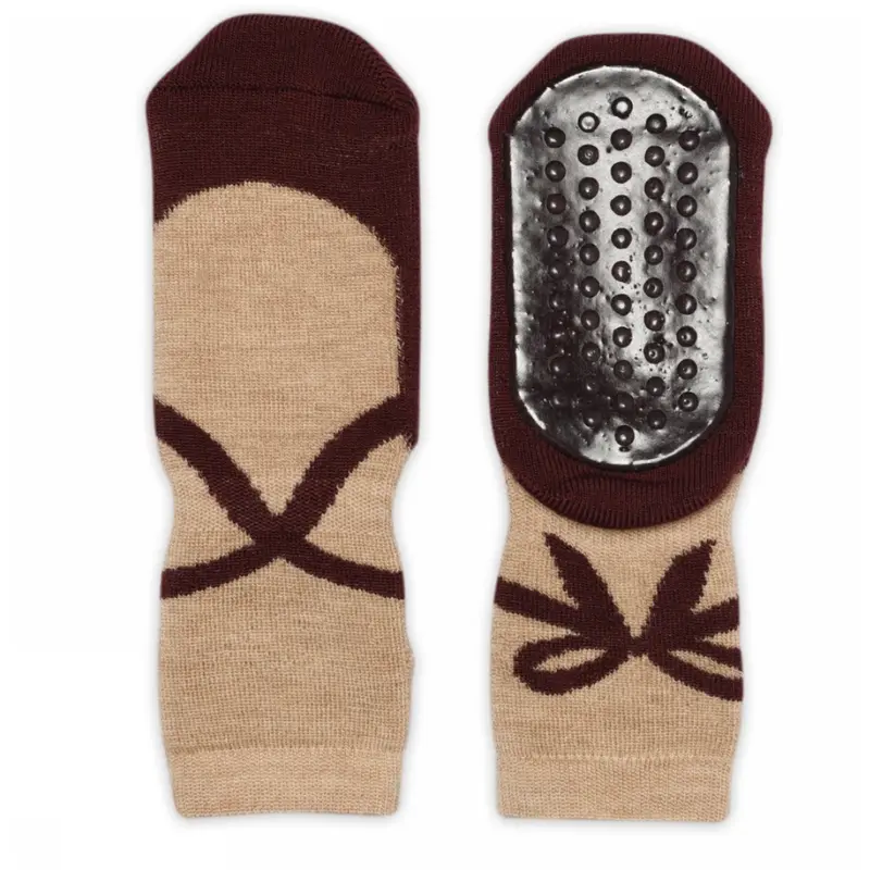 Mp Danmark Wine Red Kaia Socks Anti-Slip 1