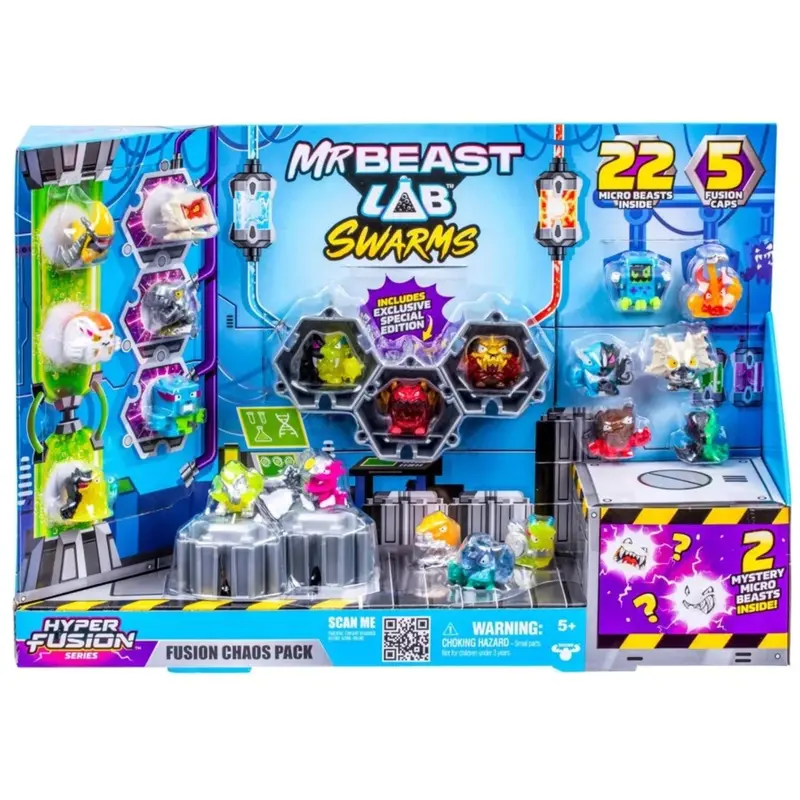 Mr. Beast Lab Blue Lab, Swarms, Fusion Chaos Pk 1