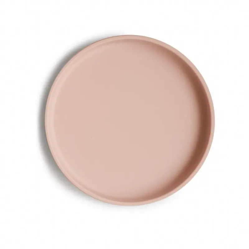 Mushie Blush Classic Silicone Plate 1
