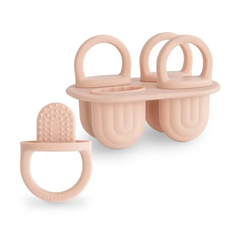 Mushie Blush Toddler Ice Pop Tray 1