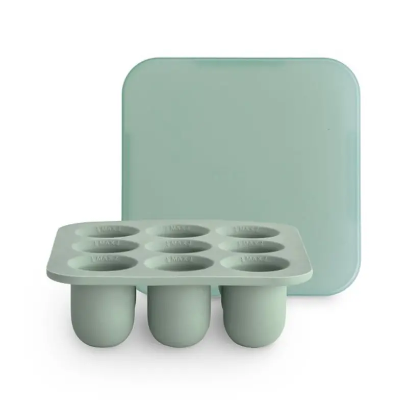 Mushie Cambridge Blue Fresh Food Feeder Freezer Tray 1