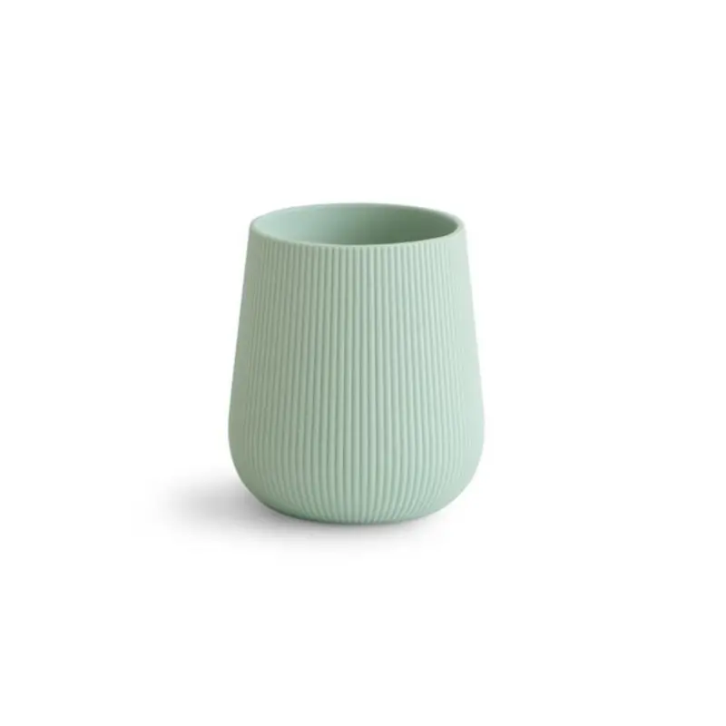 Mushie Cambridge Blue Silicone Starter Cup 1