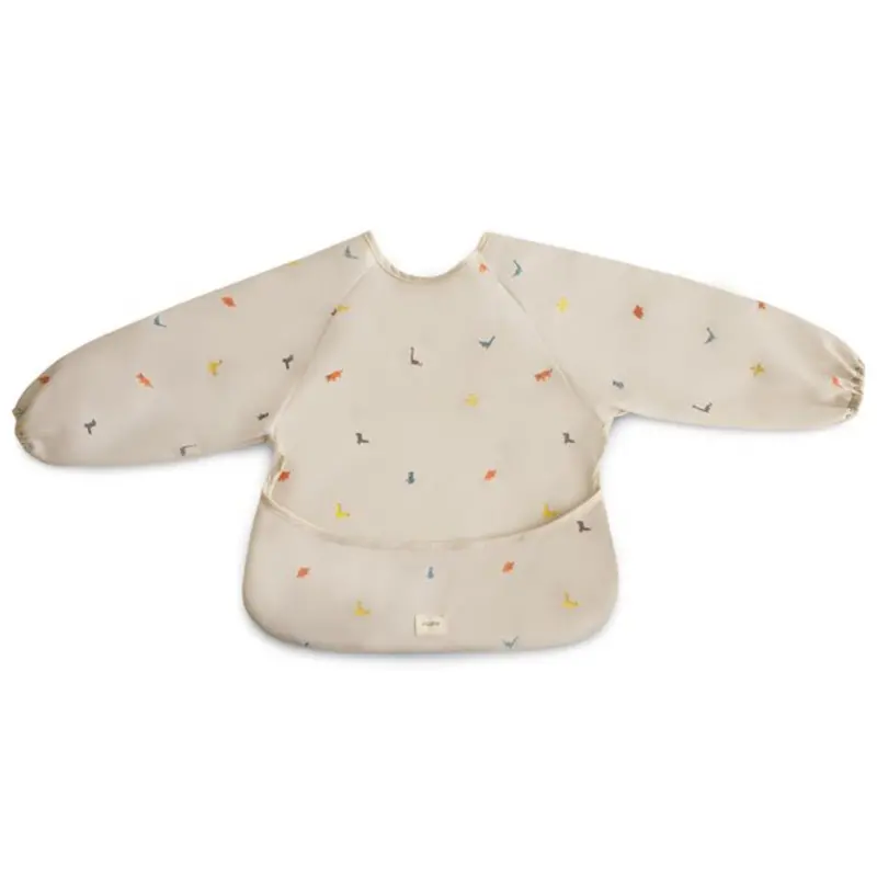 Mushie Dino Long Sleeve Bib 1