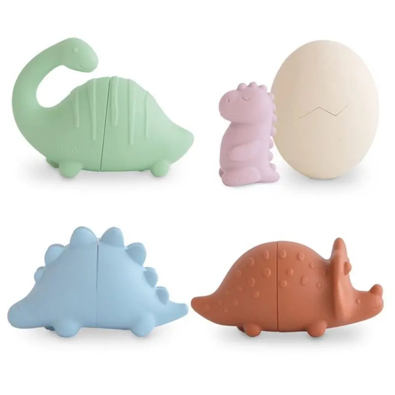 Mushie Dino Mold Free Bath Play Set 5-Pack 1