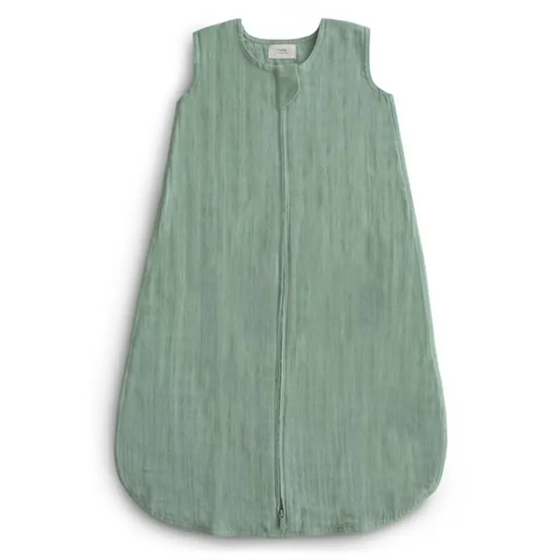 Mushie Roman Green Muslin Sleep Bag 1
