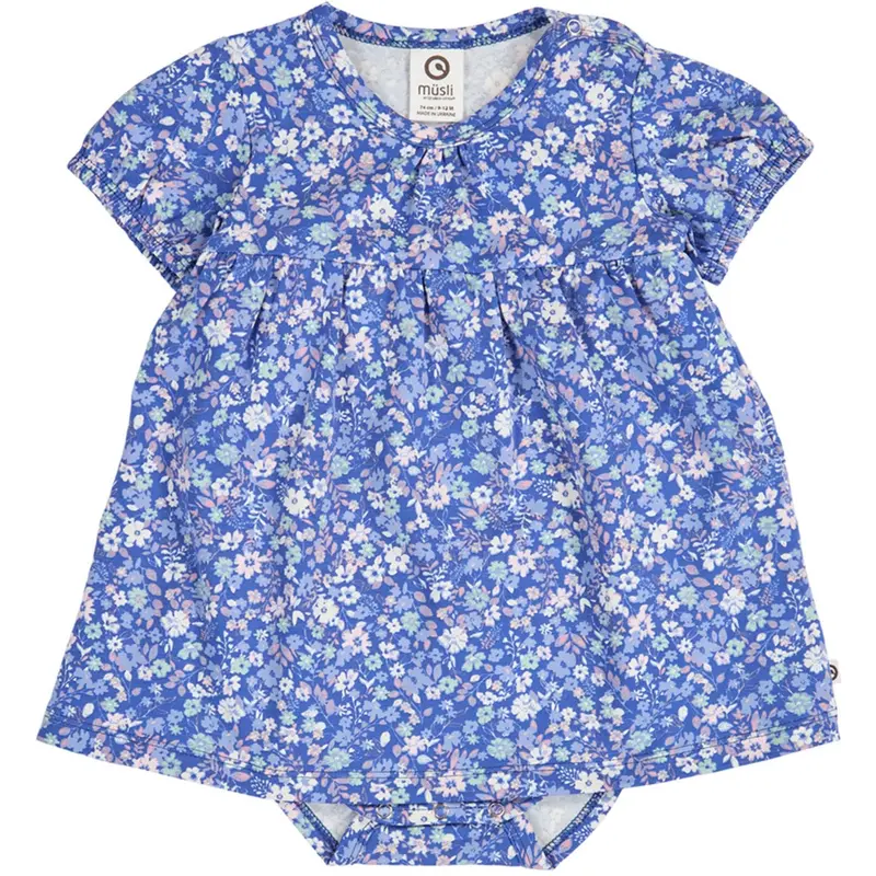 Müsli Azure Blue/ Nectar/ Tofu Primrose Puff S/S Dress Body 1