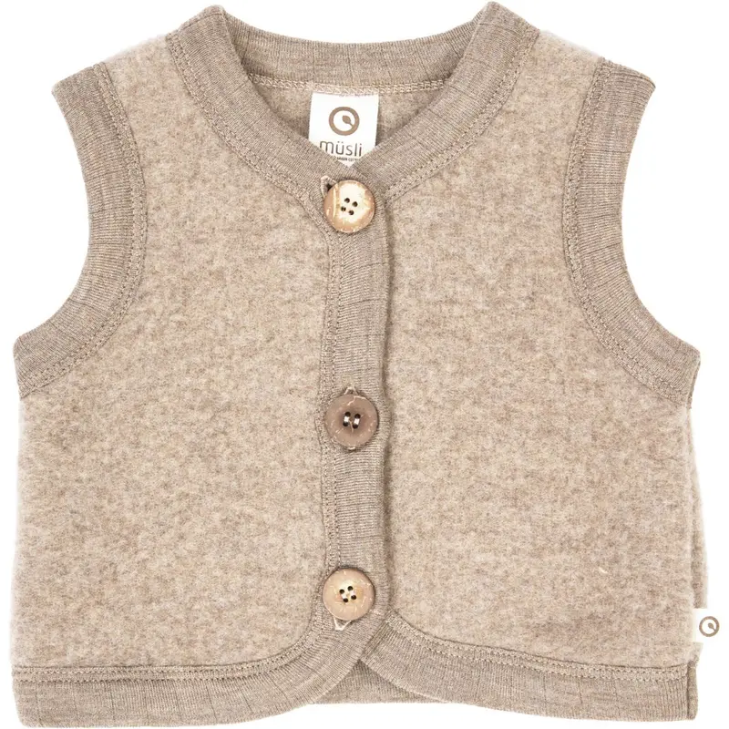 Müsli Balsam Melange Woolly Fleece Vest 1