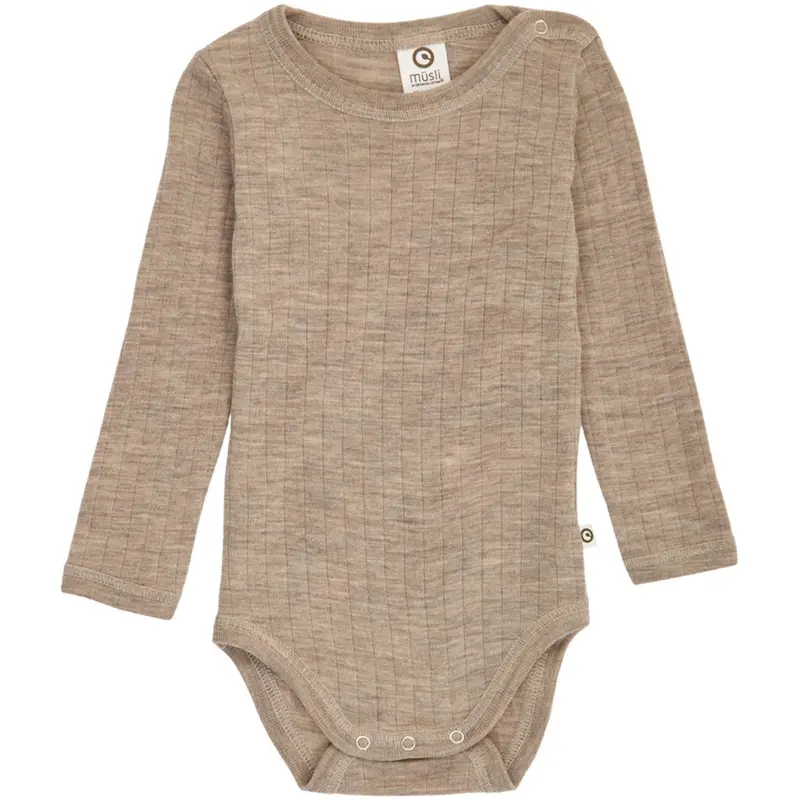 Müsli Balsam Melange Woolly Rib L/S Body 1