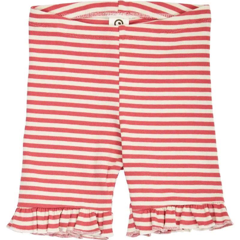 Müsli Mineral Red/ Tofu Rib Stripe Frill Shorts 1