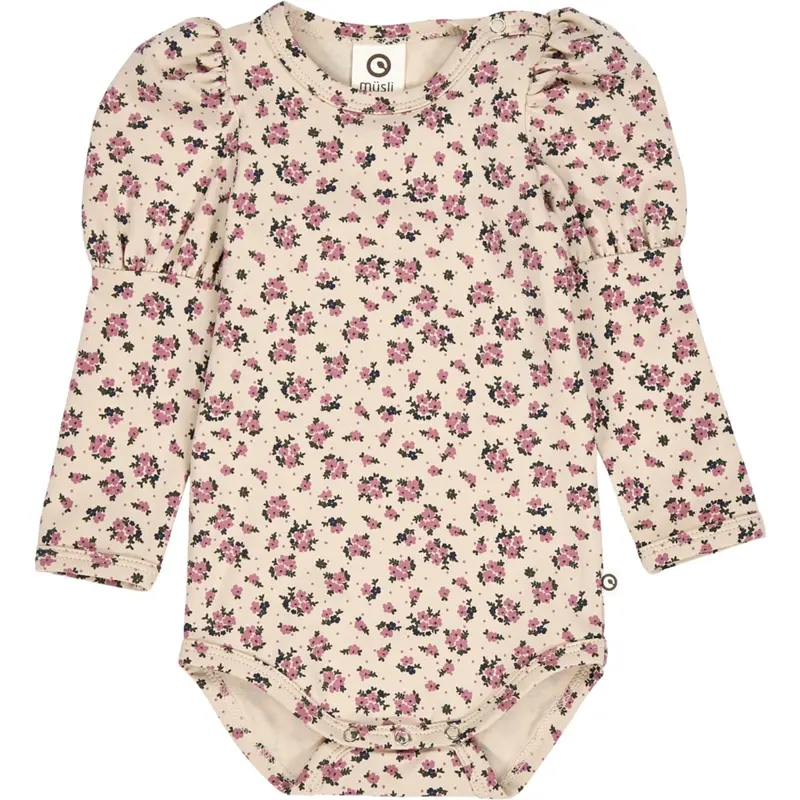 Müsli Oak/ Nostalgia Rose/ Deep Green Zinna Puff L/S Body 1