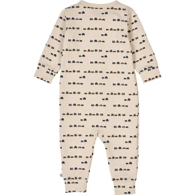 Müsli Oak/ Root/ Deep Green Train Zip Bodysuit 2