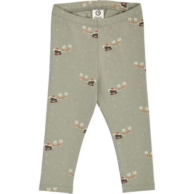Müsli Shadow/ Deep Green/ Balsam Cream Christmas Leggings Baby 1