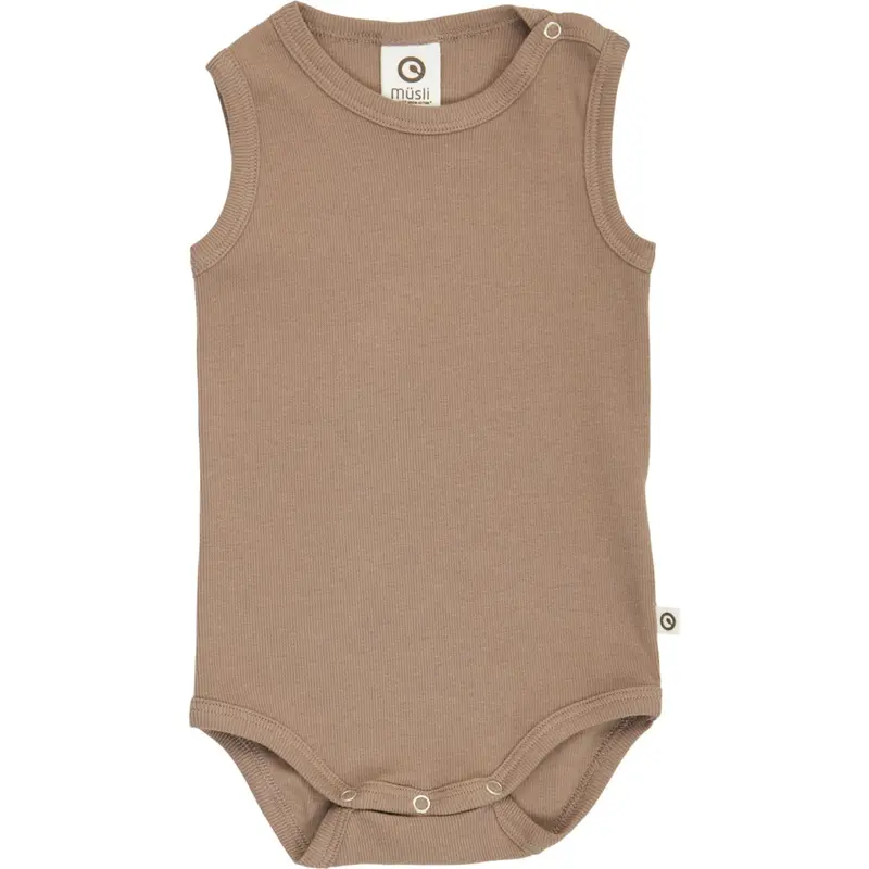 Müsli Walnut Rib Sleeveless Body 1