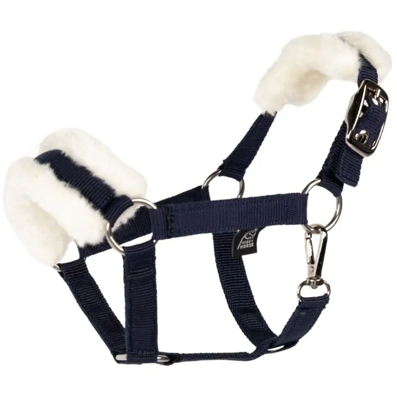 My Hobby Horse Navy Lambskin Halter For Hobby Horse 1