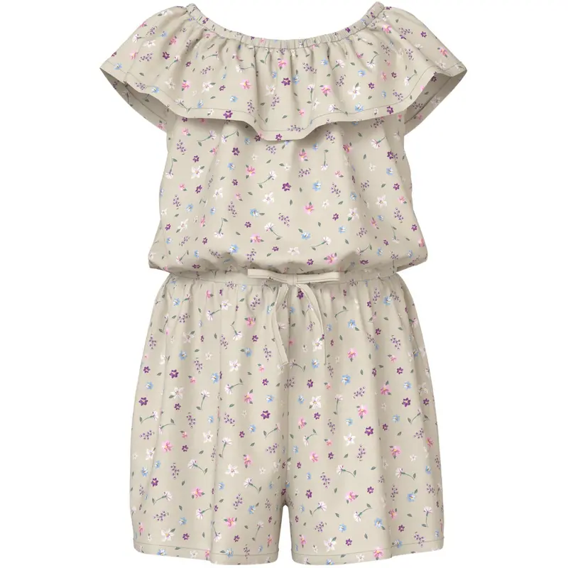 Name It Almond Milk Cute Flowers Nmfvinaya Ss Playsuit 1