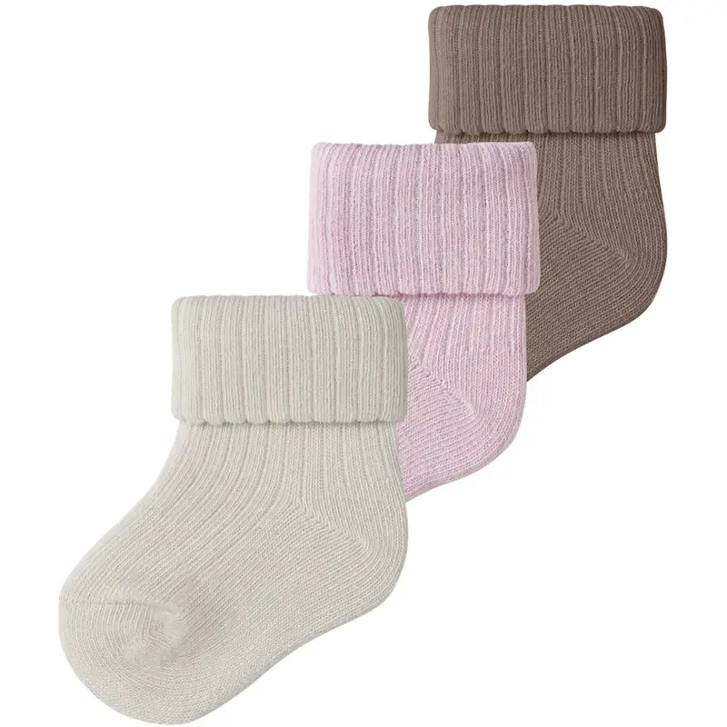 Name It Almond Milk Nbfnobba 3P Socks 1