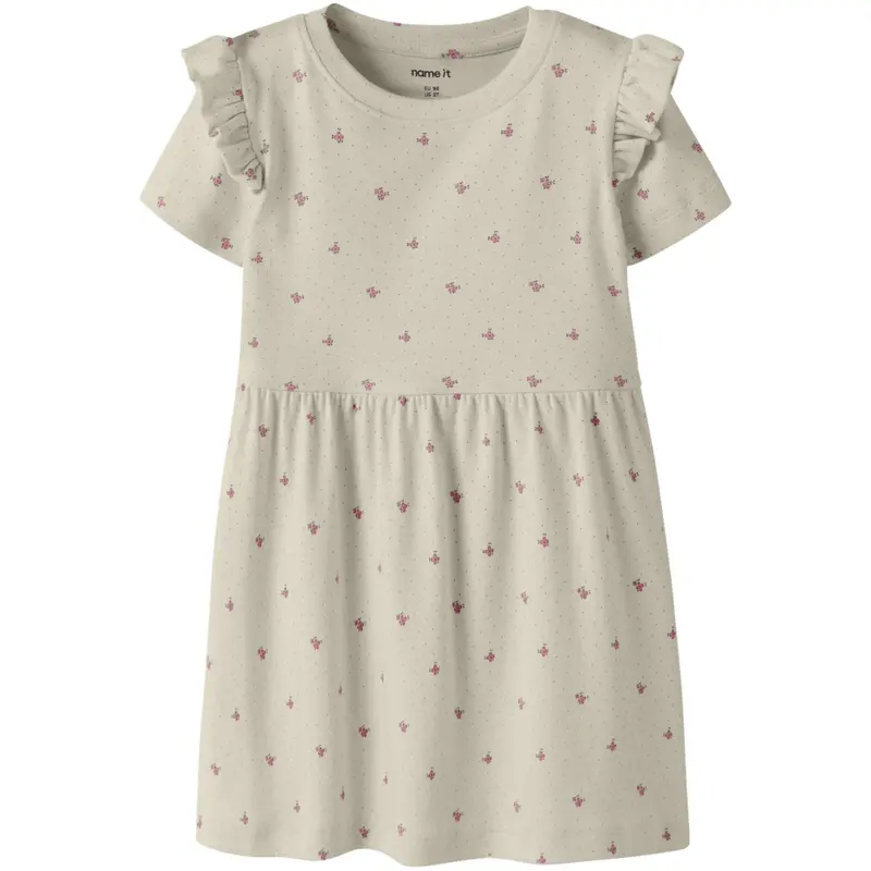 Name It Almond Milk Nmfhannis Cap Sl Dress 1