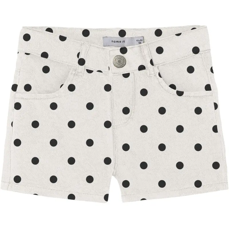 Name It Antique White Dot Nmfrose Twi Shorts 1559-Td 1