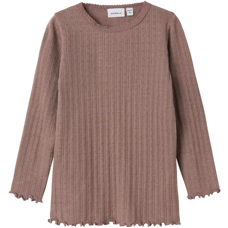 Name It Antler Nmfwossa Wo/Si Rib Ls Top 1