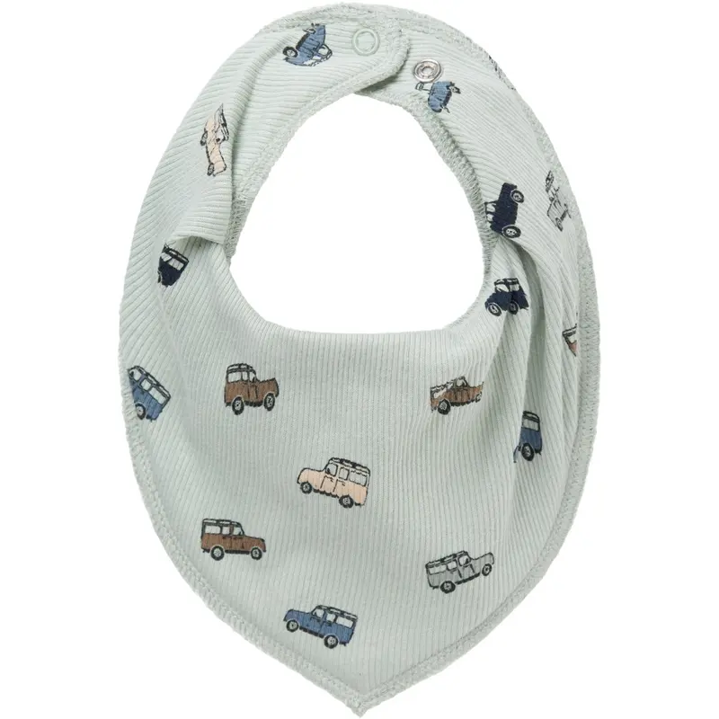 Name It Aqua Gray Hukab Scarf Bib 1
