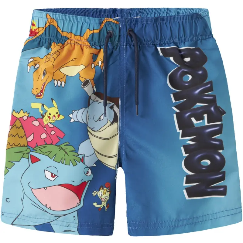 Name It Atomic Blue Nkmmanuel Pokemon Swimshorts Sky 1
