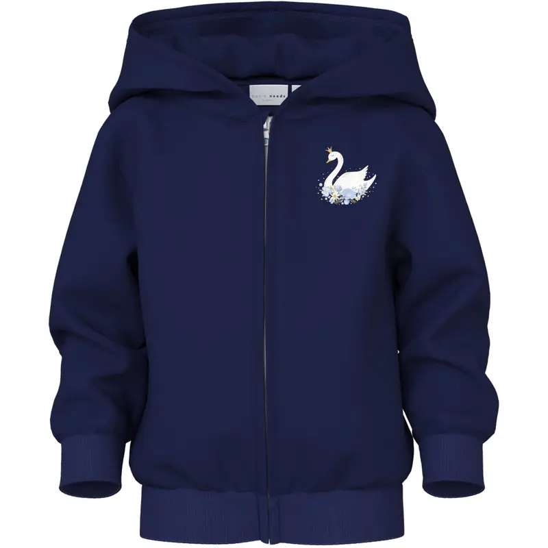Name It Beacon Blue Princess Swan Nmfvoltana Nreg Sweat Card Wh Bru 1