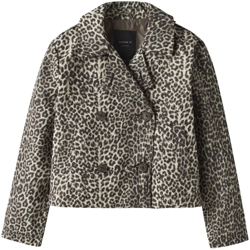 Name It Birch Nkfmadelin Trench Coat Short Aop 1