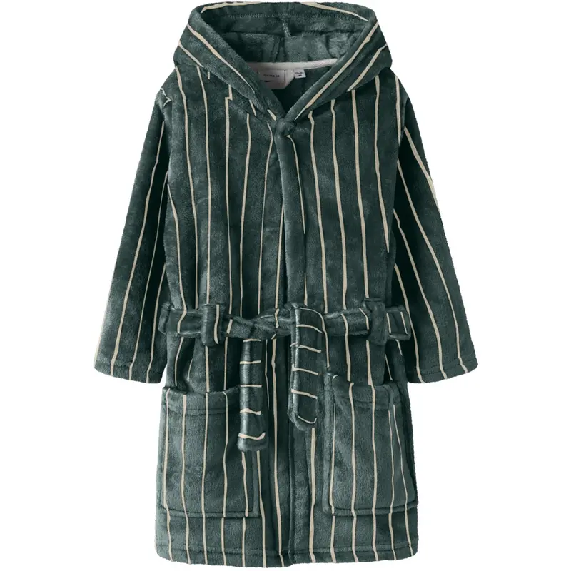 Name It Bistro Green Nmmracer Morning Robe 1