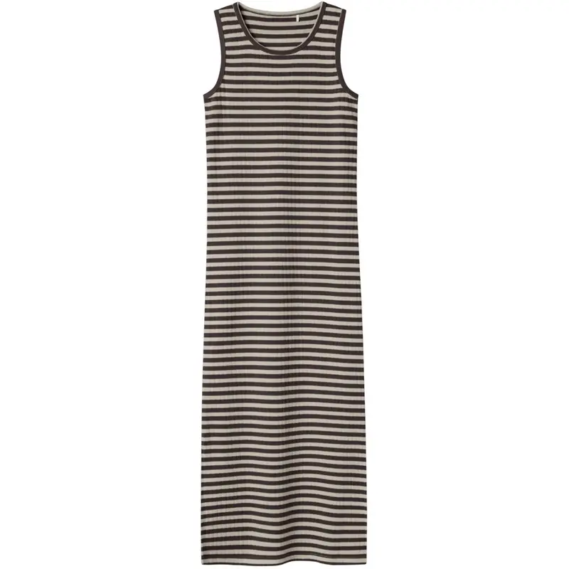Name It Black Coffee W. Peyote Nkfsuraja Xsl Sl Maxi Dress Noos 1