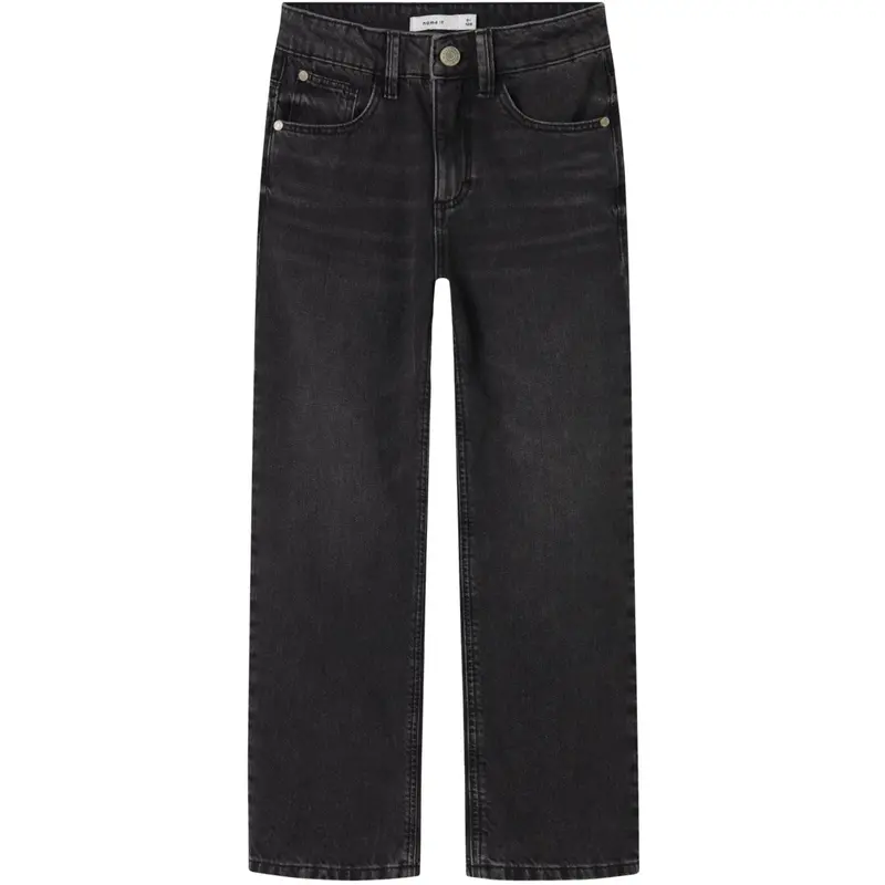 Name It Black Denim Nkfrose Hw Straight Jeans 9222-Rm Noos 1