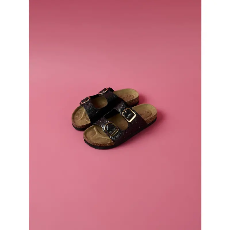 Name It Black Glitter Nkfflora Sandal 2