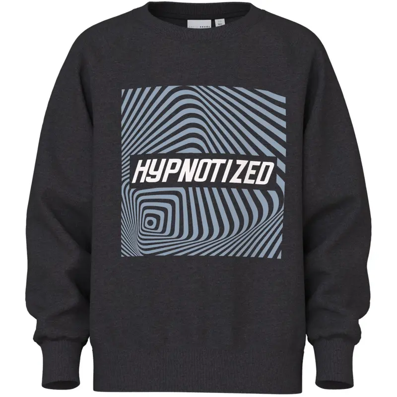 Name It Black Hypnotized Nkmvion Ls Nreg Sweat Unb 1