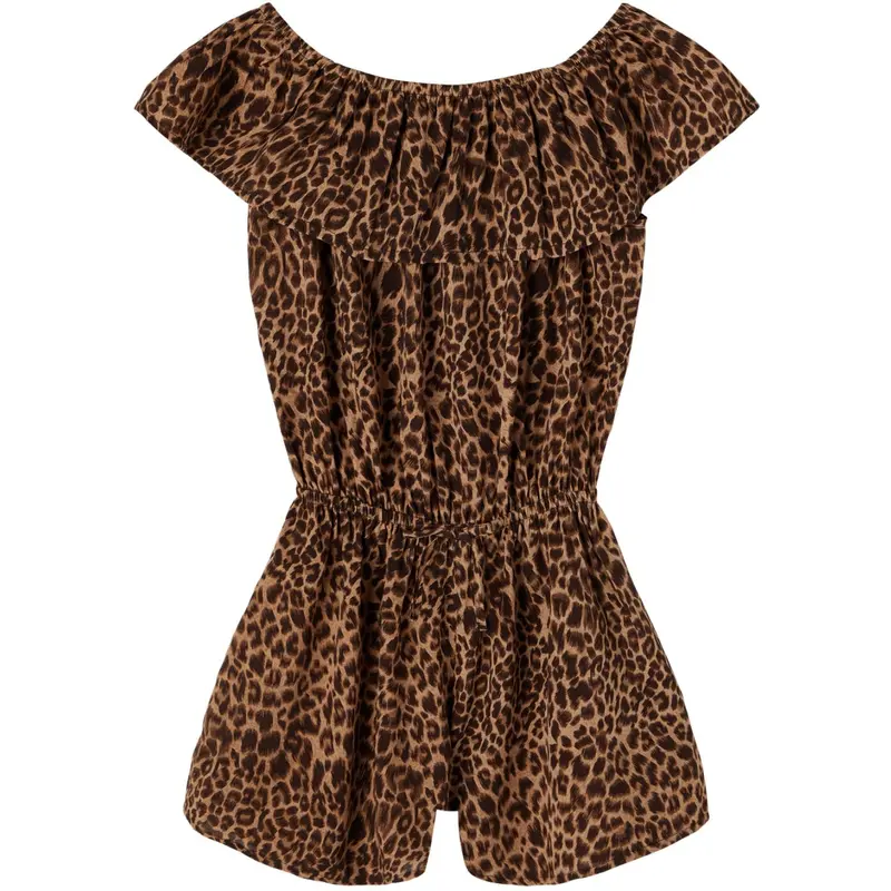 Name It Black Leopard Nkfvinaya Ss Playsuit Fffff Noos 1